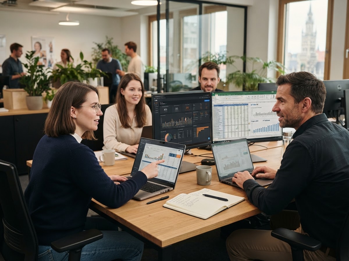 Dagrenso Entwicklungsteam bei der Arbeit an der Analyseplattform